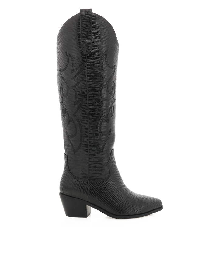 Urson Cowboy Boot- Black