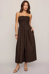 Cornelia Poplin Maxi - Choc Cherry
