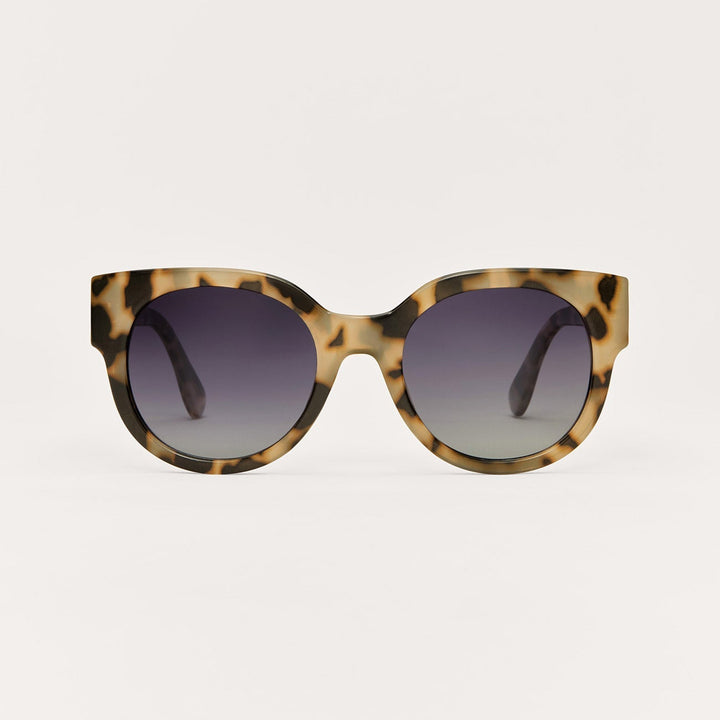 Z Supply Lunch Date Sunglasses in Dark Tort Gradient - front