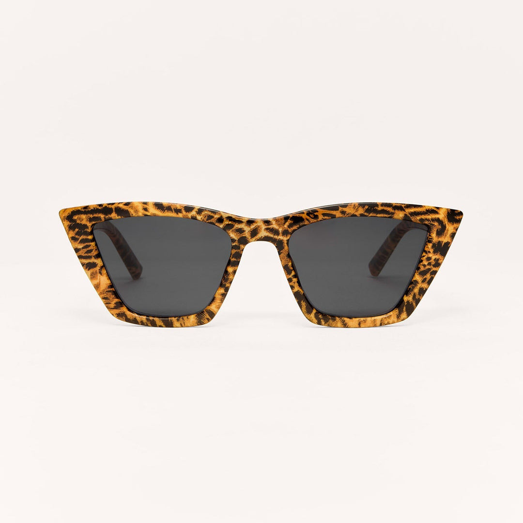 Z Supply Villa Sunglasses in Leopard Grey - front