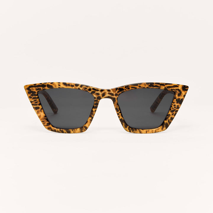 Z Supply Villa Sunglasses in Leopard Grey - front