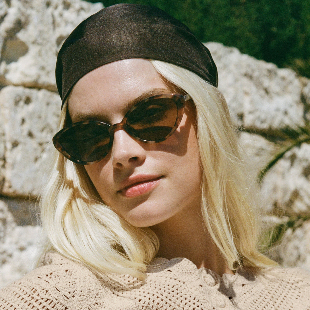 Z Supply Nouveau Sunglasses in Brown Tortoise - campaign