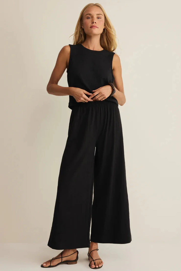 Scout Textured Slub Pant - Black
