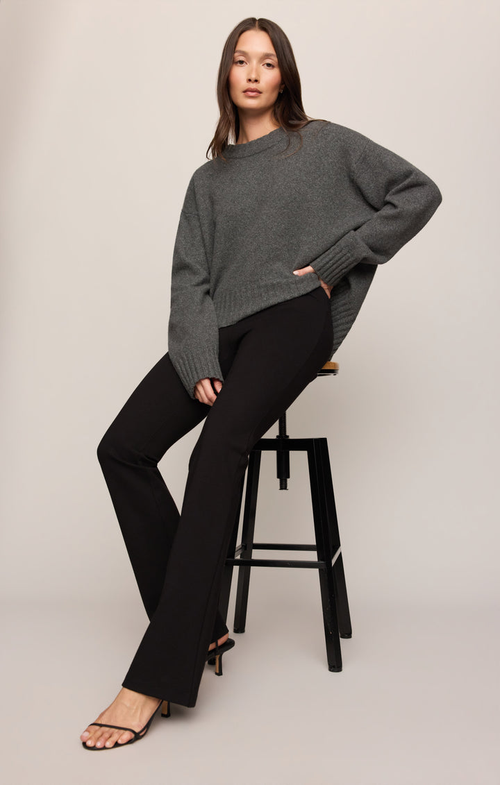 Ives Ponte Flare Pant - Black