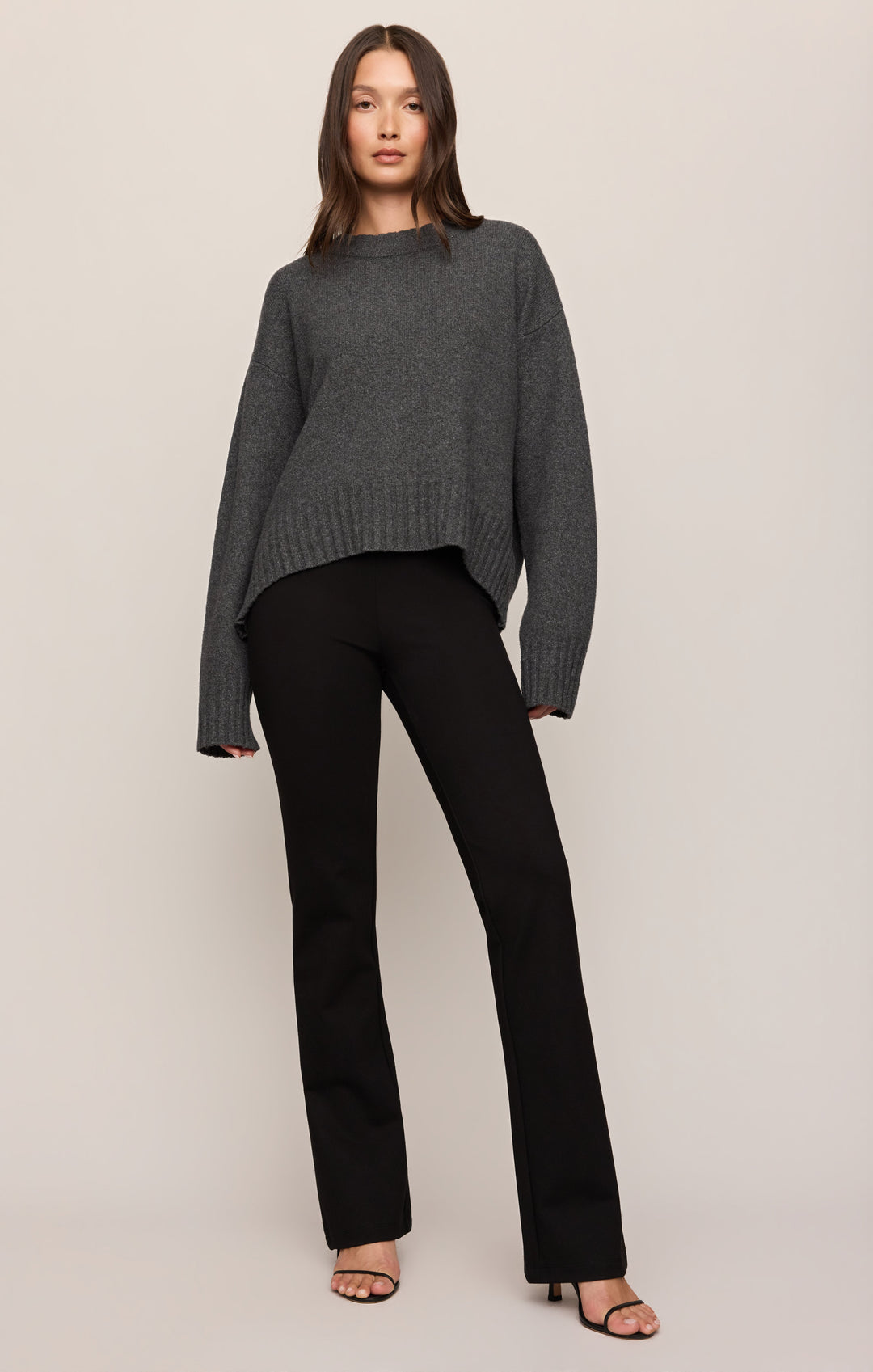 Ives Ponte Flare Pant - Black