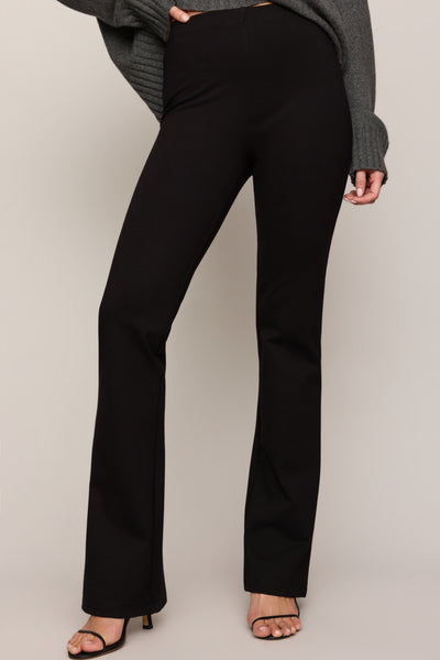 Ives Ponte Flare Pant - Black