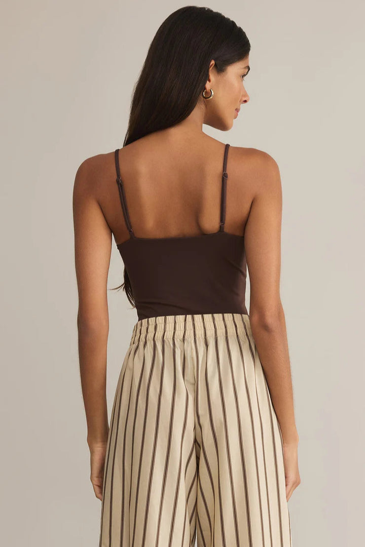 Luxe Smooth Jersey Bodysuit - Lava Rock