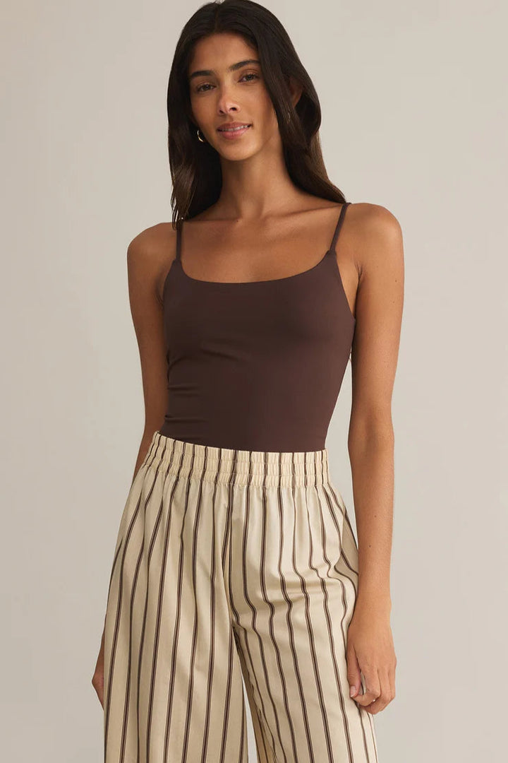 Luxe Smooth Jersey Bodysuit - Lava Rock