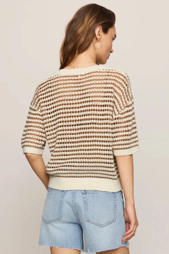 Kylo Striped Sweater - Taro
