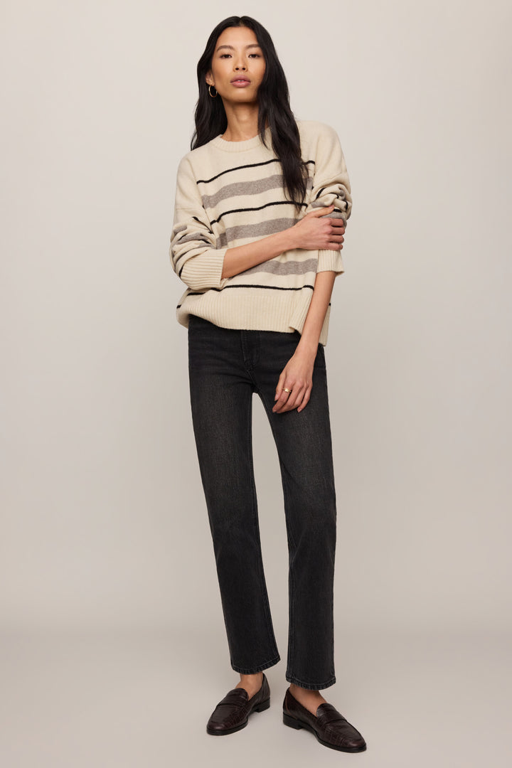 Z Supply Cirrus Stripe Sweater in Chalk