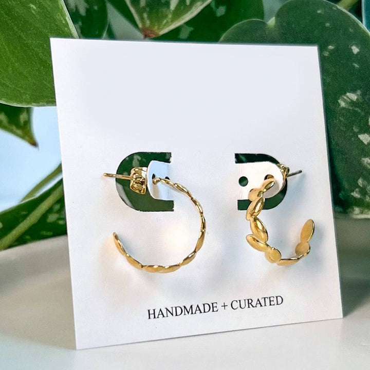 Gold Devil’s Ivy Hoops