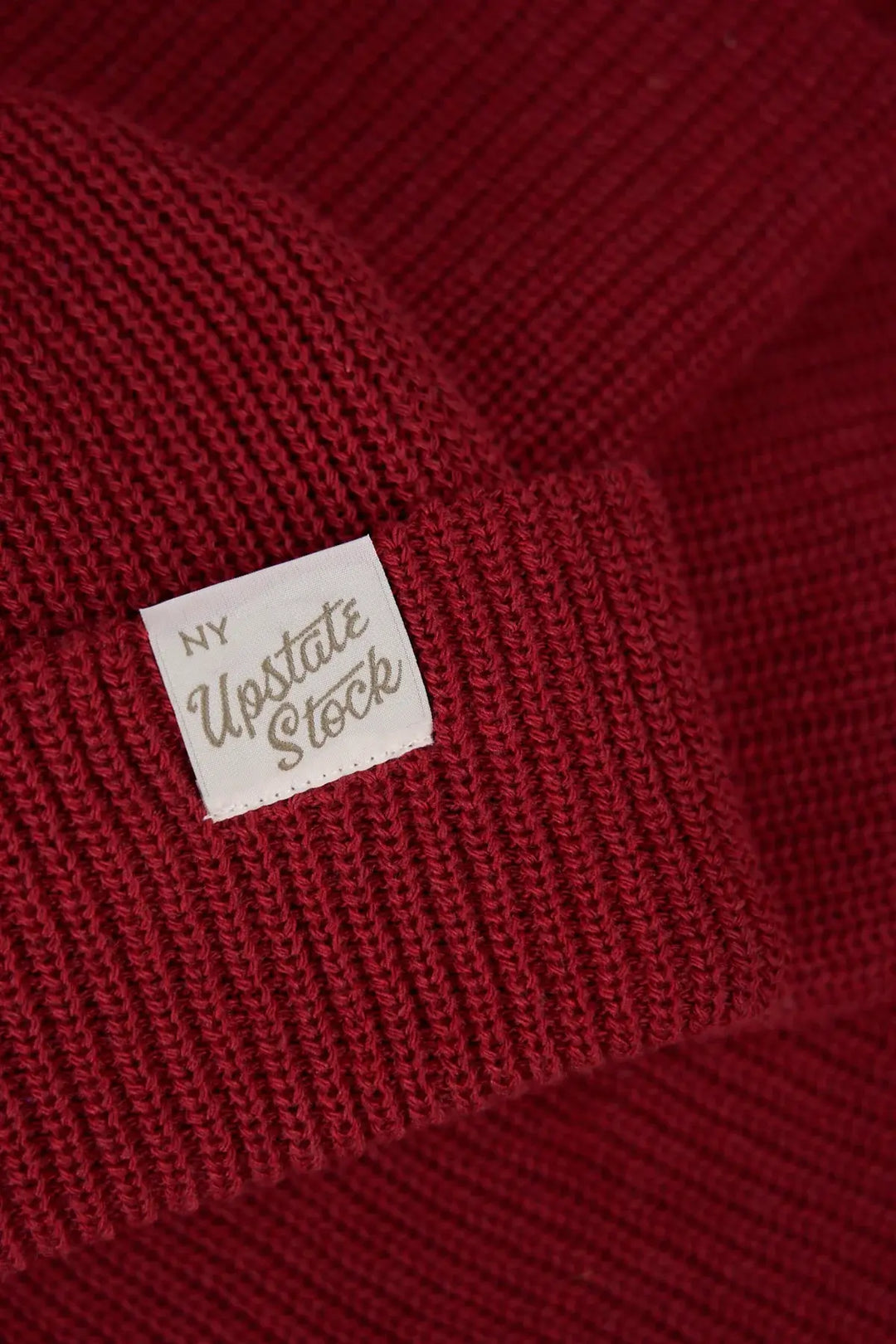 Upcycled Cotton Watchcap - Pomegranate