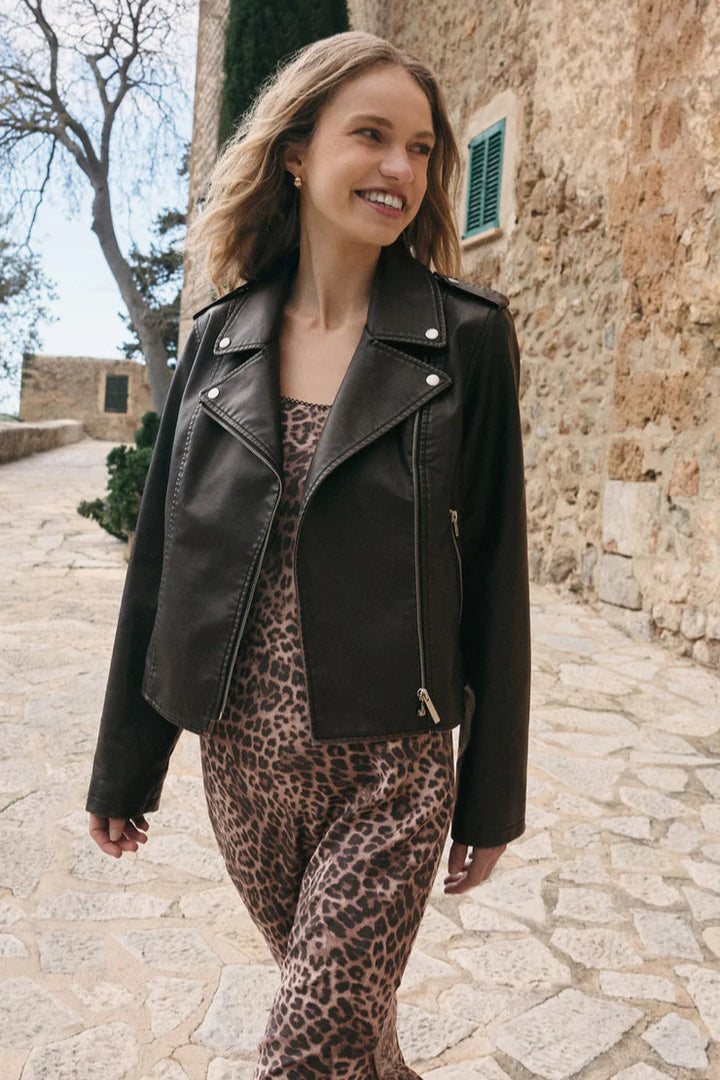 Alchemy Moto Faux Leather Jacket - Black