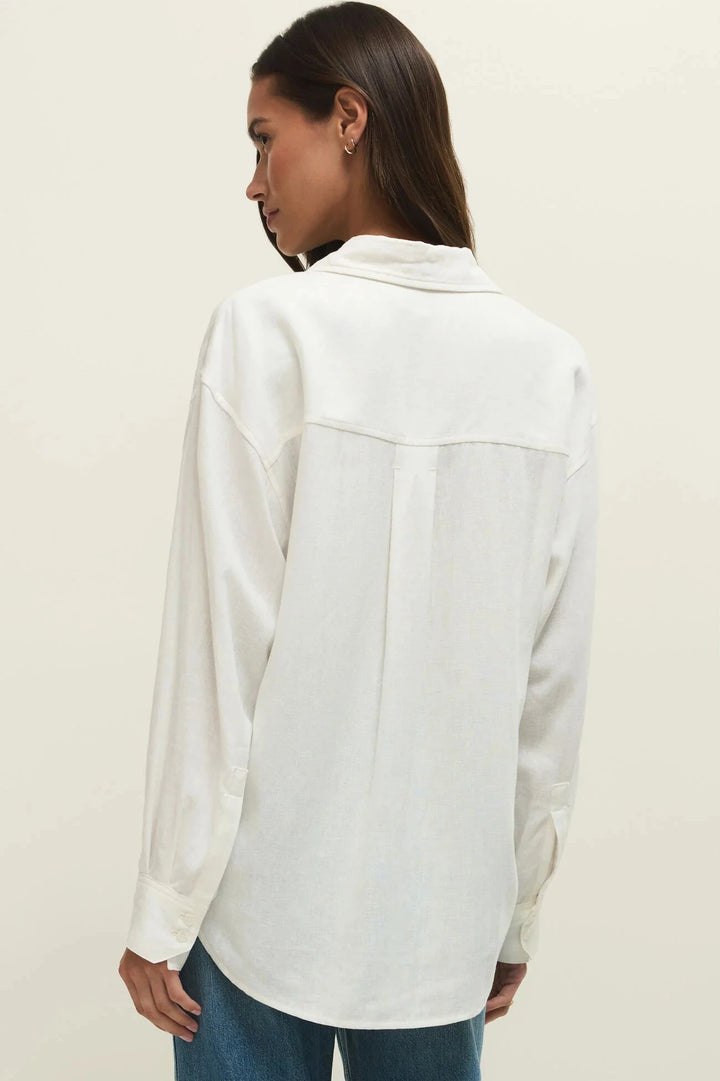 Alfie Button Up Shirt - White