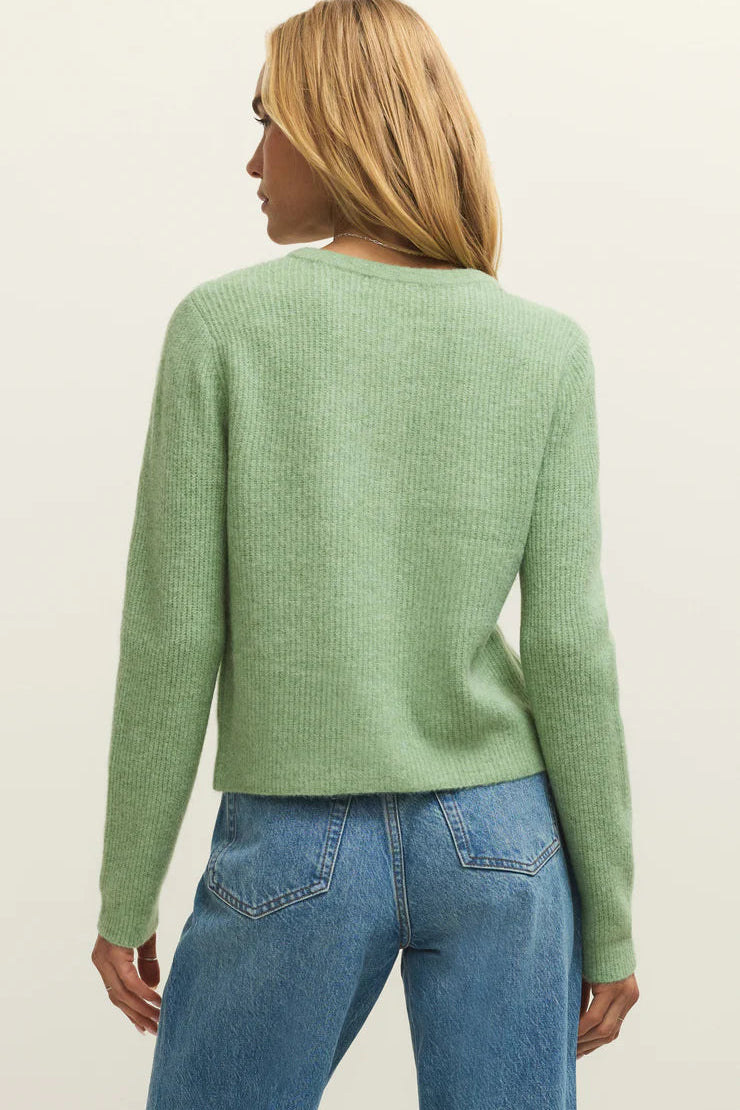 Medina Rib Cardigan - Appletini
