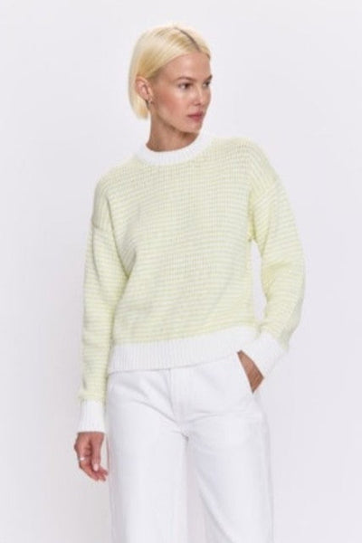 Aura Relaxed Crewneck Sweater - Limeade