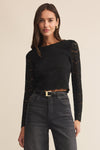 Aurora Lace Top - Black