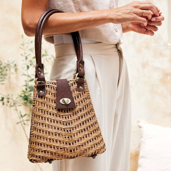 The Bali Rattan Handbag