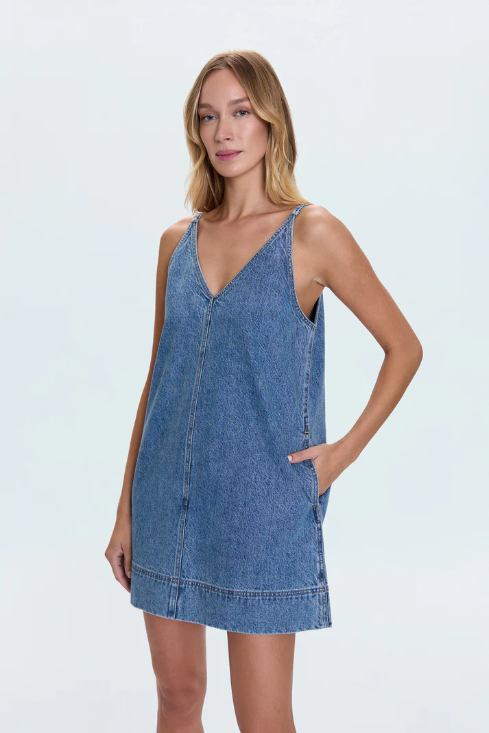 Gemma Pop Over Dress - Palms