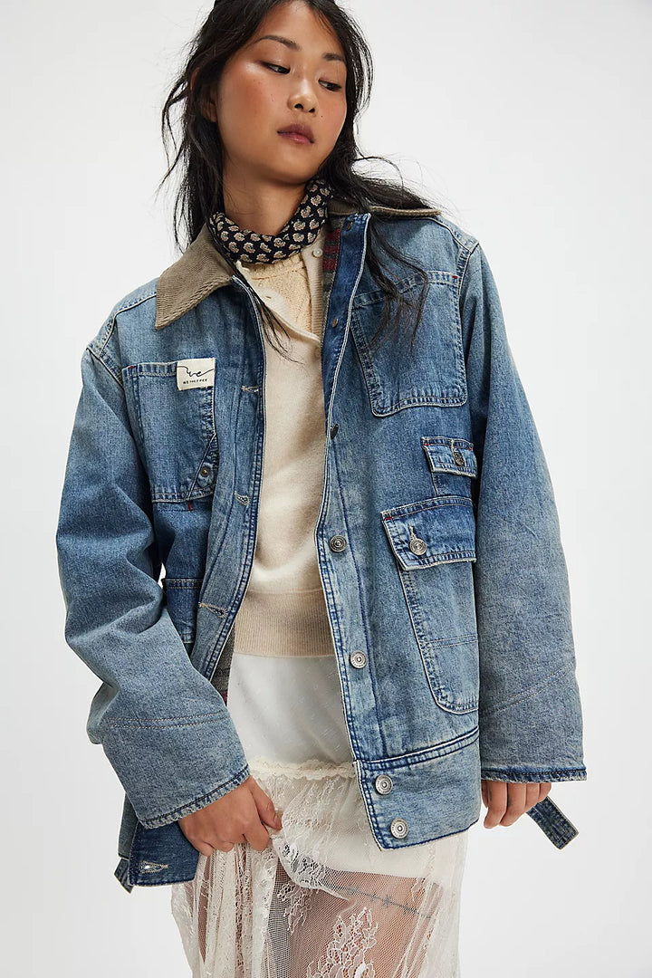 Sweet Talk Denim Barn Jacket In Century Wash