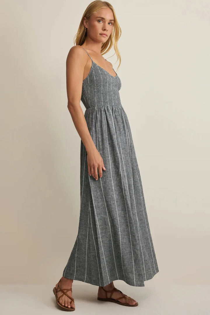 Romy Striped Maxi Dress - Eclipse