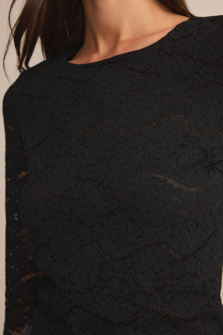 Aurora Lace Top - Black