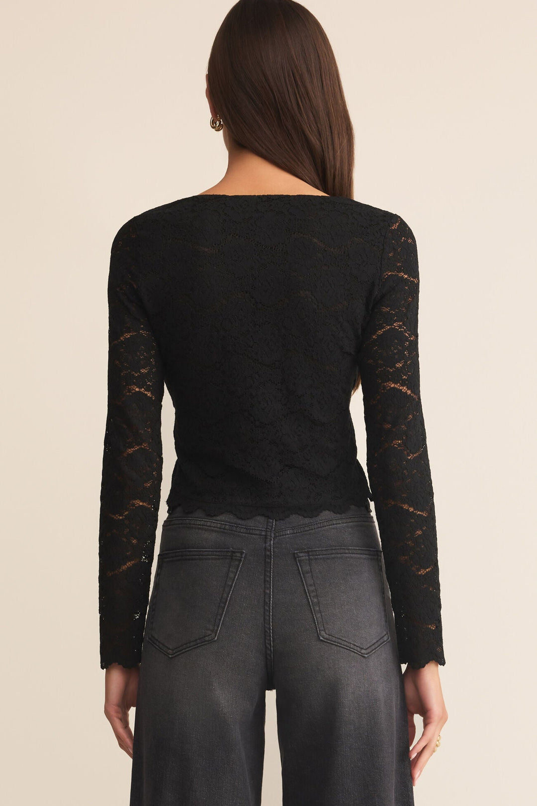 Aurora Lace Top - Black