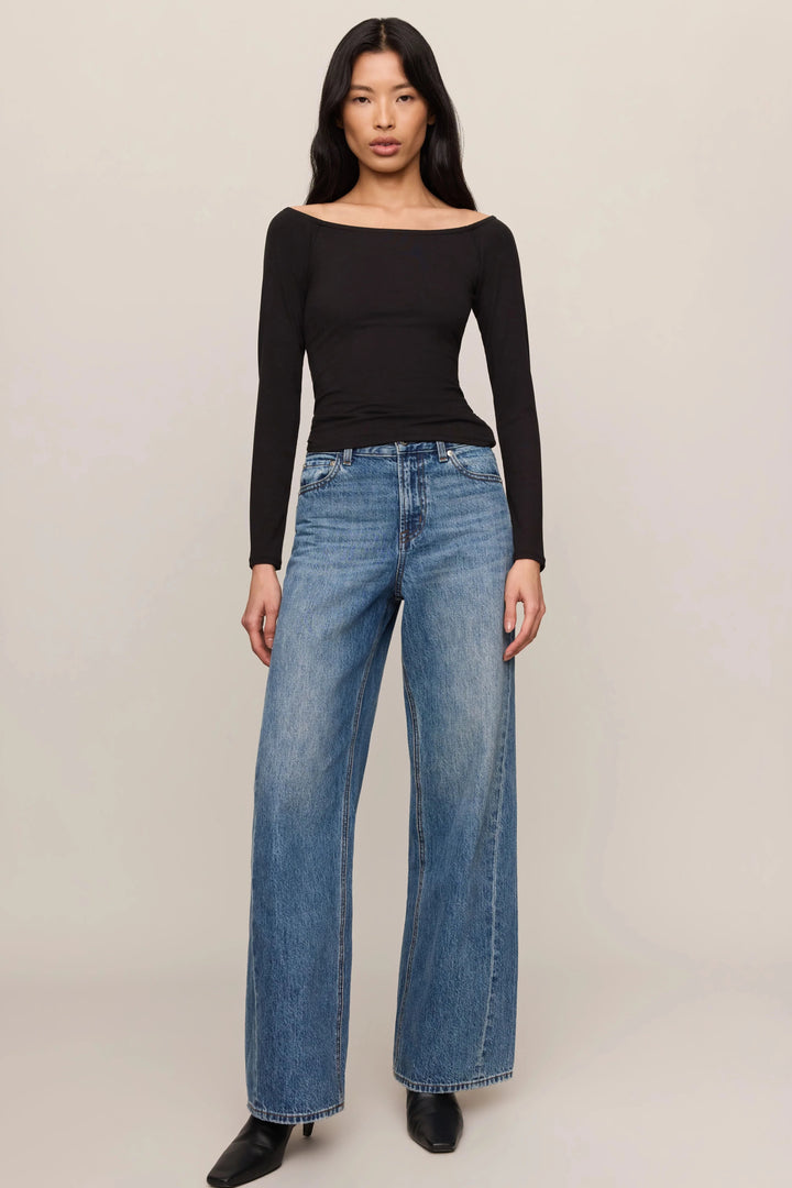 Sabrina Second Skin Top - Black