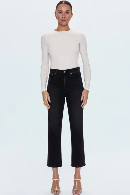 Charlie High Rise Straight - Dark Midnight