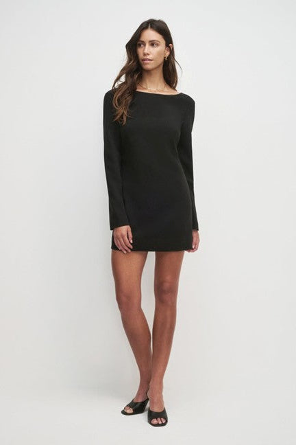 The Long Sleeve Meet Cute Dress - Black