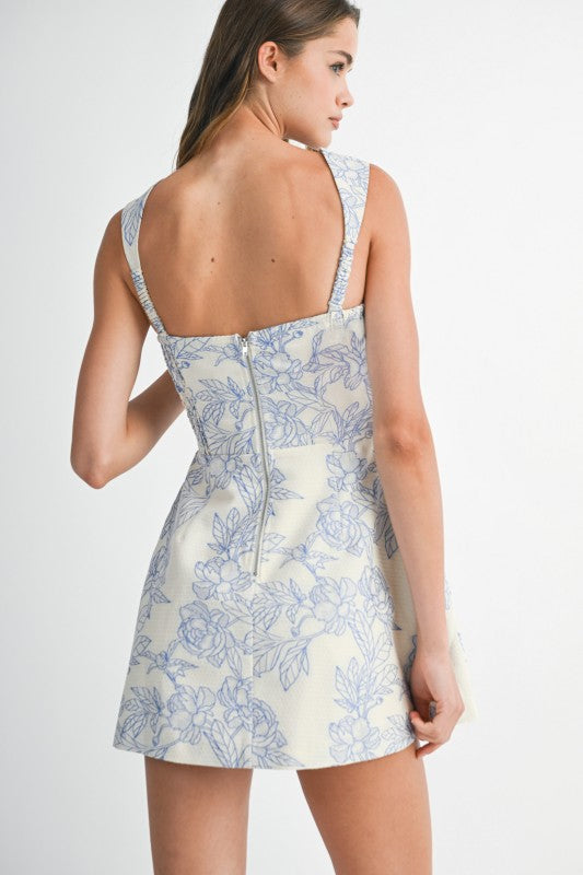 Mystic Jacquard Dress With Shorts