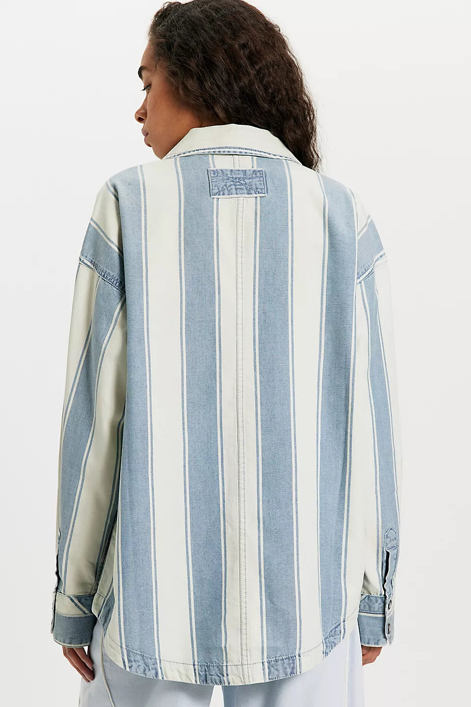 Crossroads Striped Button  Down - Indigo Combo