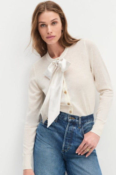 Take A Bow Cardigan - Ivory