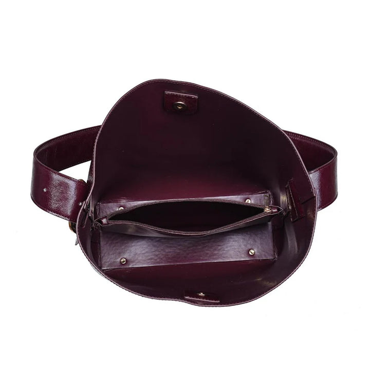 Brooke Bucket Bag - Burgandy