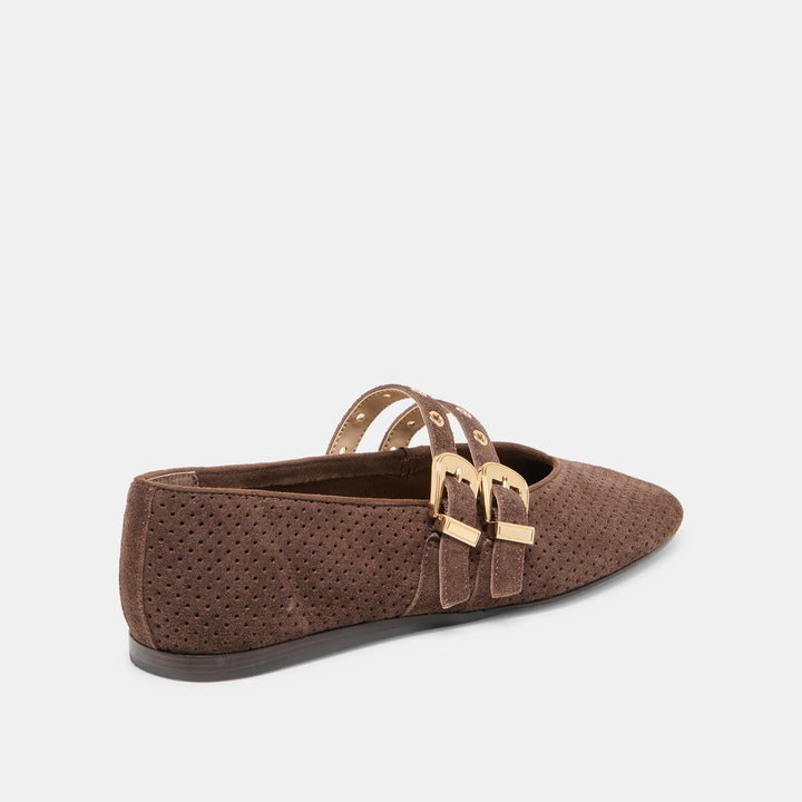 Baylee Grommet - Dk Brown Suede