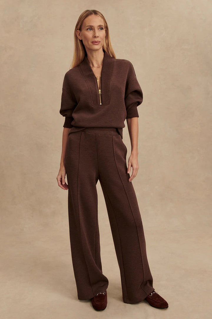 The Wide Leg Pant 28 - Coffee Bean Marl