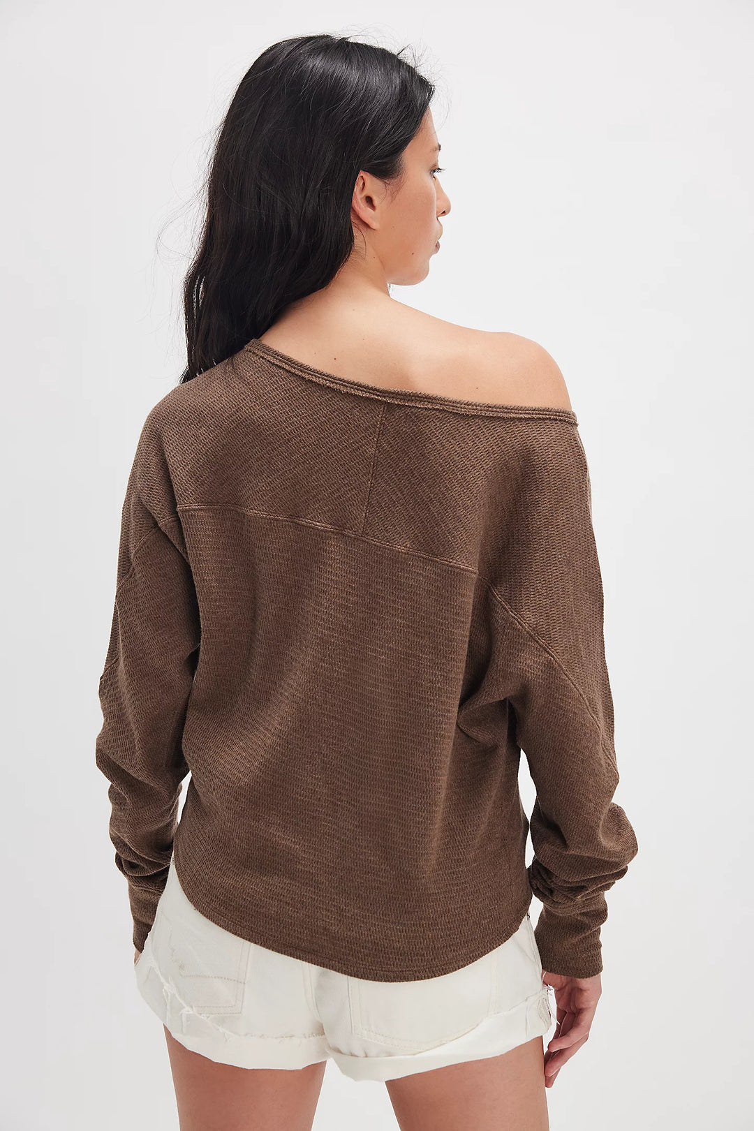 Jess Long Sleeve - Coco Brown Heather