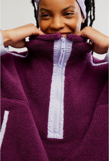 Mountain High Half Zip - Black Cherry Combo