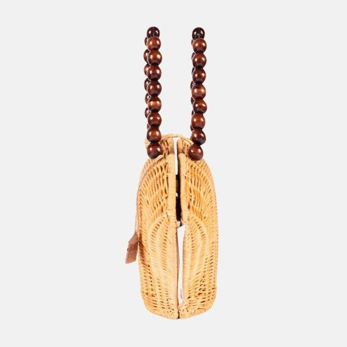Sanibel Woodbead Crossbody Bag