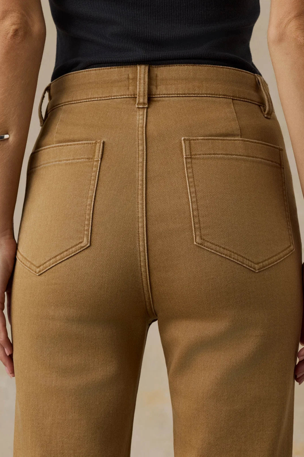 Stretch Terry Patch Pocket Pants - Elk Brown