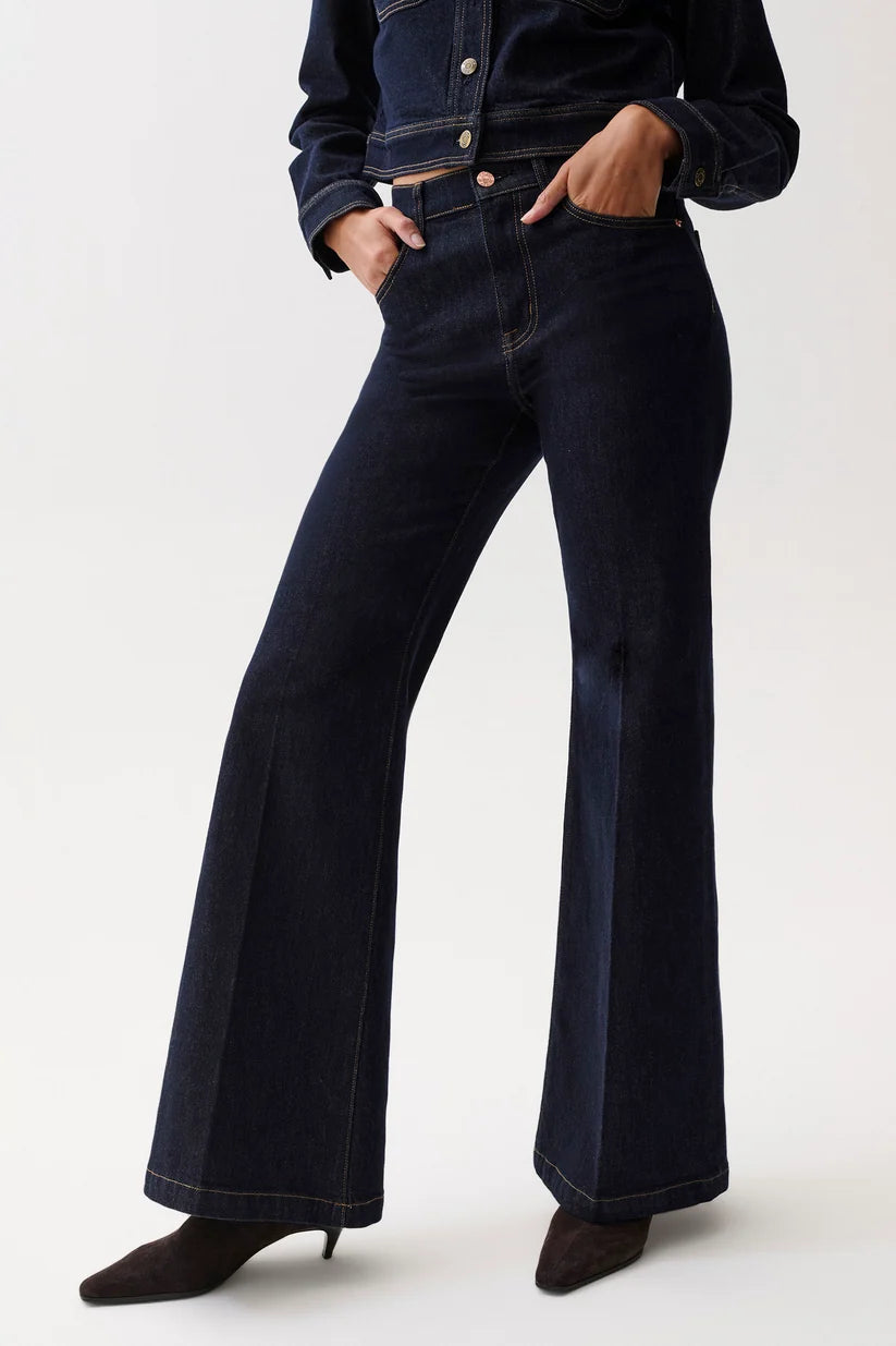 Carina High Rise Super Wide Flare - Nightfall