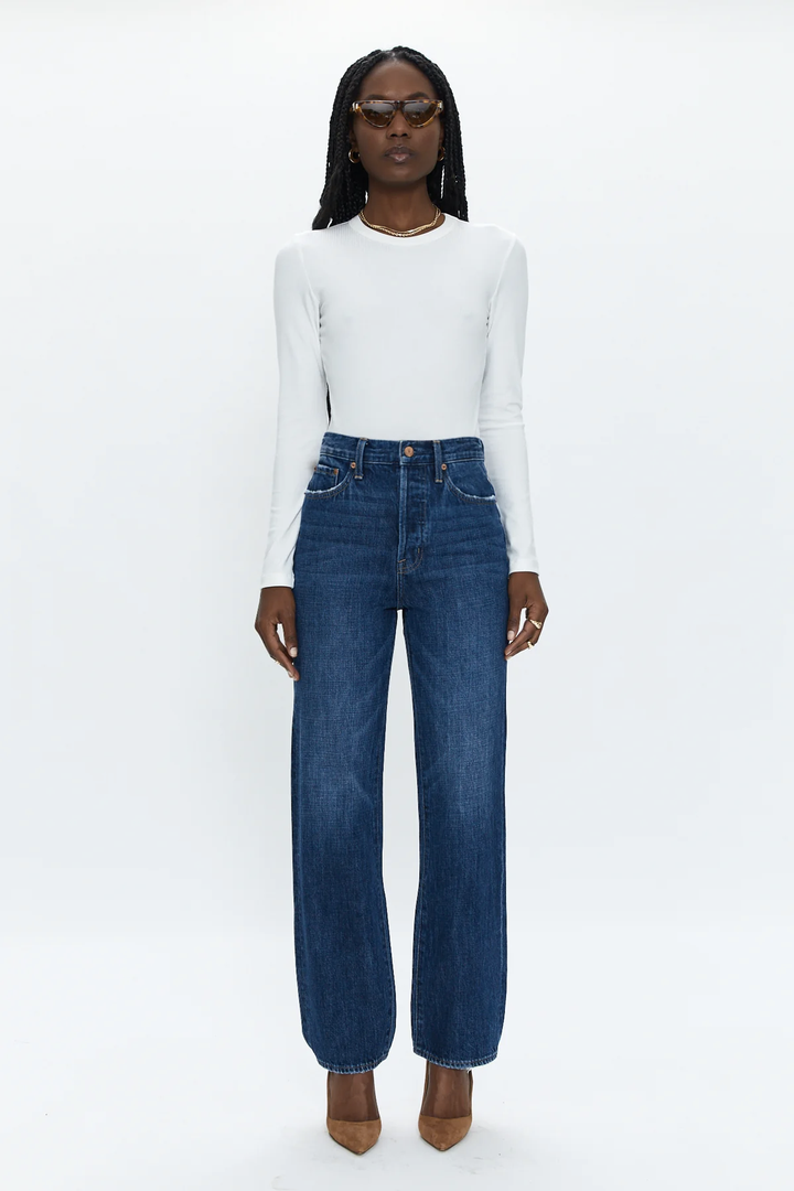 Cassie Super High Rise Straight - Eton