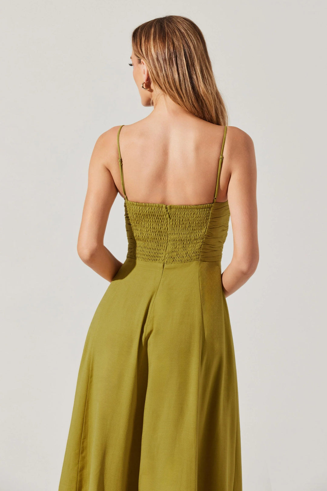 Astr the Label | Celina Midi Dress in Chartreuse | Size L Astr the Label | Celina Midi Dress in Chartreuse | Size L
