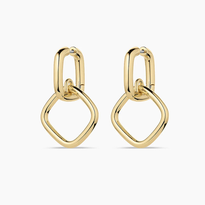 Charlie Drop Hoops - Gold