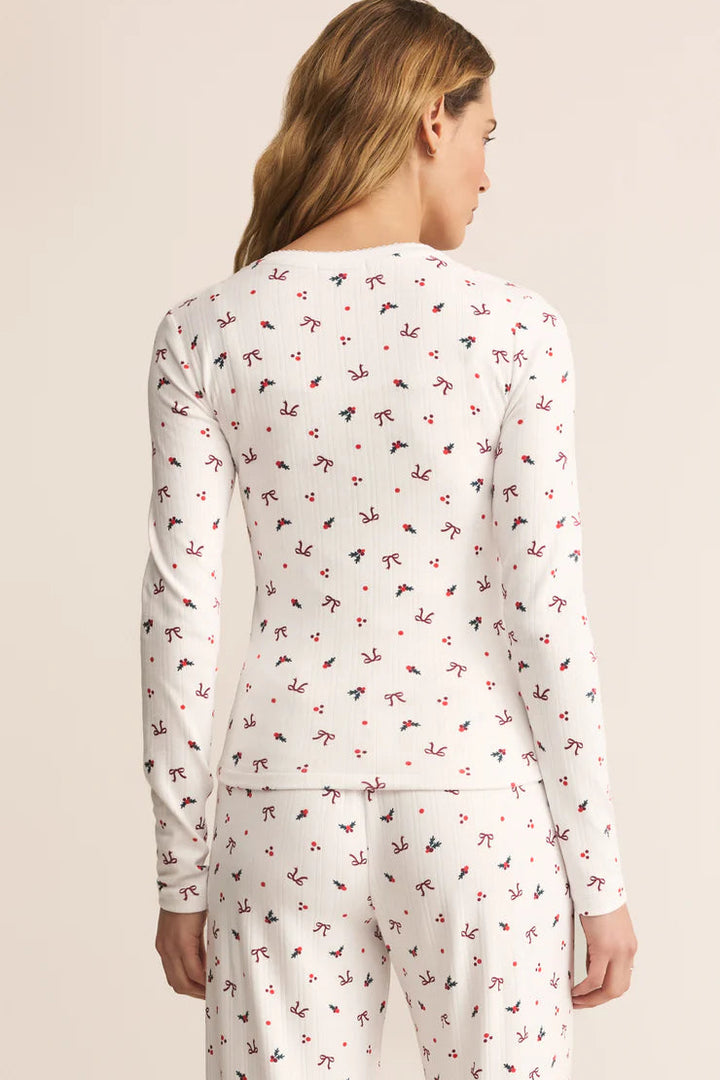 Holly Long Sleeve Top - White