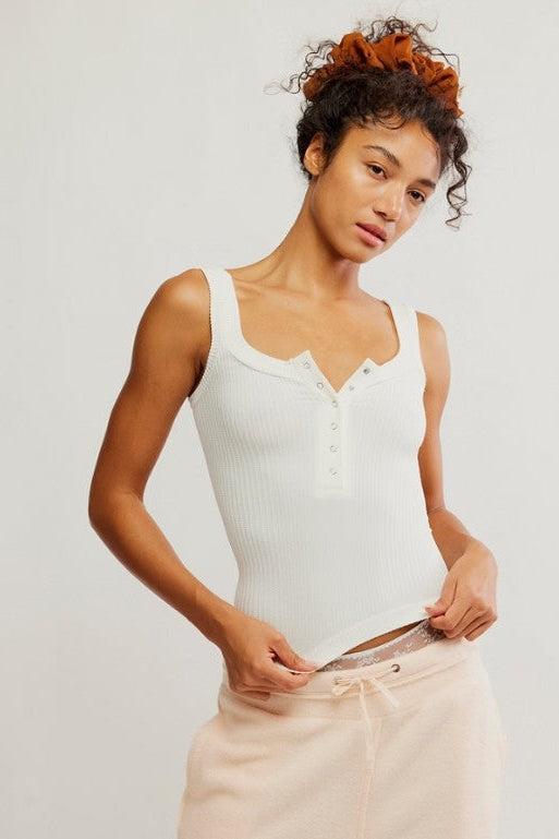 Clean Slate Henley - Ivory