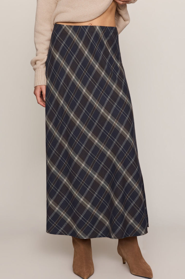 Crestview Plaid Maxi Skirt - Eclipse