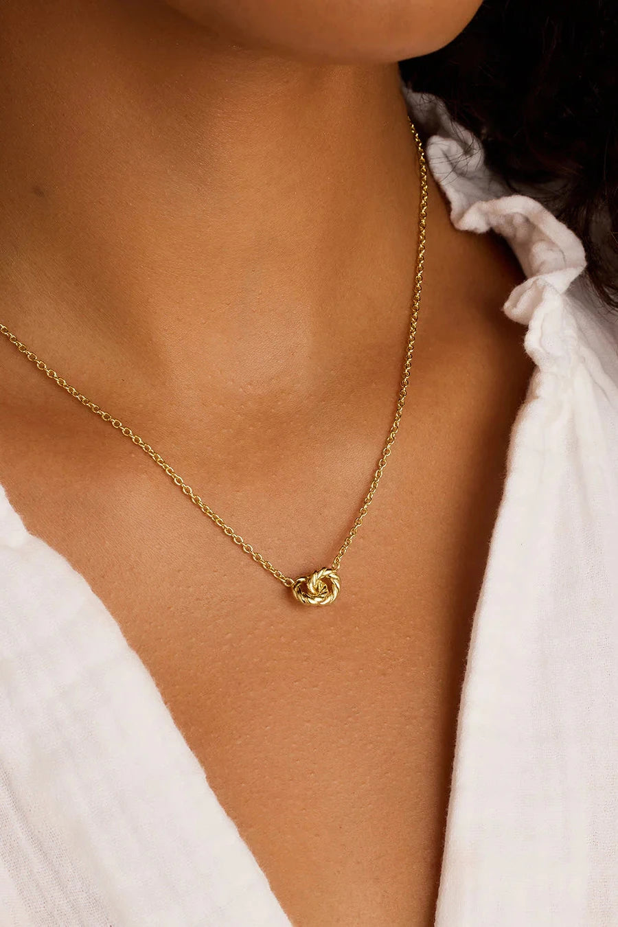 Crew Interlocking Necklace - Gold