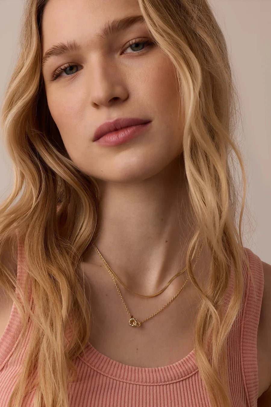 Crew Interlocking Necklace - Gold