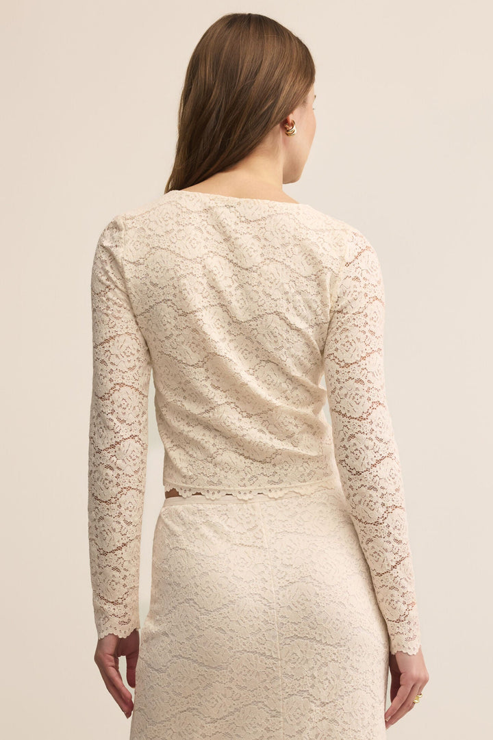 Aurora Lace Top - Cloud